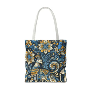 Colorful Indian Pattern Tote Bag - Bold Aop Canvas - Dipaliz - Bags