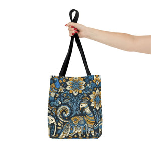 Colorful Indian Pattern Tote Bag - Bold Aop Canvas - Dipaliz - Bags