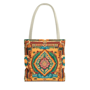 Vibrant Tote Bag - Colorful Indian Pattern Polyester - Dipaliz - Bags