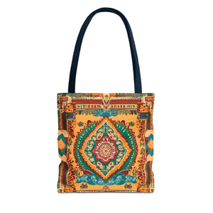 Vibrant Tote Bag - Colorful Indian Pattern Polyester - Dipaliz - Bags
