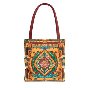 Vibrant Tote Bag - Colorful Indian Pattern Polyester - Dipaliz - Bags