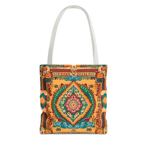 Vibrant Tote Bag - Colorful Indian Pattern Polyester - Dipaliz - Bags