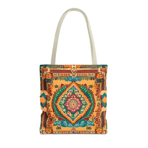Vibrant Tote Bag - Colorful Indian Pattern Polyester - Dipaliz - Bags