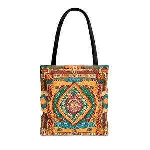 Vibrant Tote Bag - Colorful Indian Pattern Polyester - Dipaliz - Bags