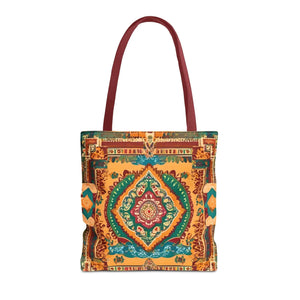 Vibrant Tote Bag - Colorful Indian Pattern Polyester - Dipaliz - Bags