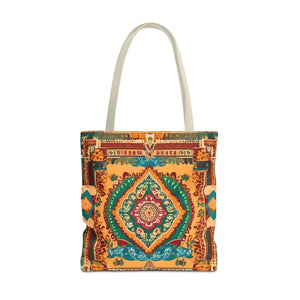 Vibrant Tote Bag - Colorful Indian Pattern Polyester - Dipaliz - Bags