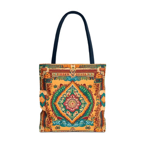 Vibrant Tote Bag - Colorful Indian Pattern Polyester - Dipaliz - Bags
