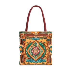 Vibrant Tote Bag - Colorful Indian Pattern Polyester - Dipaliz - Bags