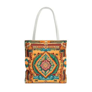 Vibrant Tote Bag - Colorful Indian Pattern Polyester - Dipaliz - Bags