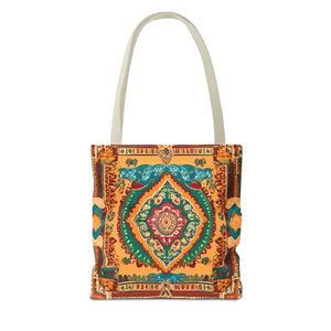 Vibrant Tote Bag - Colorful Indian Pattern Polyester - Dipaliz - Bags
