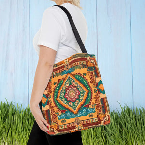 Vibrant Tote Bag - Colorful Indian Pattern Polyester - Dipaliz - Bags