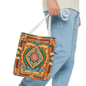 Vibrant Tote Bag - Colorful Indian Pattern Polyester - Dipaliz - Bags