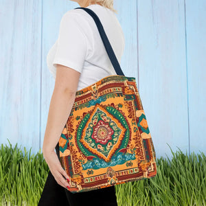 Vibrant Tote Bag - Colorful Indian Pattern Polyester - Dipaliz - Bags