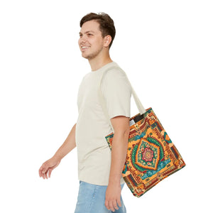 Vibrant Tote Bag - Colorful Indian Pattern Polyester - Dipaliz - Bags