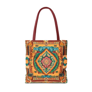Vibrant Tote Bag - Colorful Indian Pattern Polyester - Dipaliz - Bags