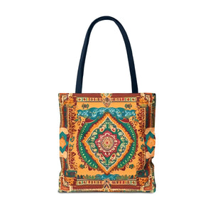 Vibrant Tote Bag - Colorful Indian Pattern Polyester - Dipaliz - Bags
