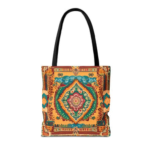 Vibrant Tote Bag - Colorful Indian Pattern Polyester - Dipaliz - Bags