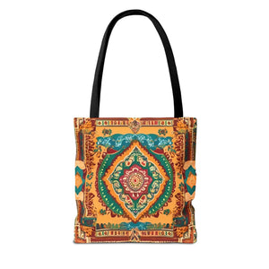 Vibrant Tote Bag - Colorful Indian Pattern Polyester - Dipaliz - Bags