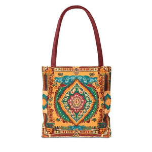 Vibrant Tote Bag - Colorful Indian Pattern Polyester - Dipaliz - Bags