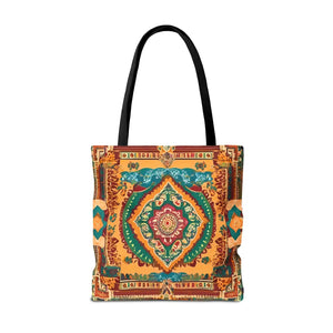 Vibrant Tote Bag - Colorful Indian Pattern Polyester - Dipaliz - Bags
