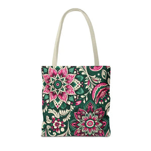 Colorful Indian Pattern Aop Tote Bag Bold Style Dipaliz - Bags
