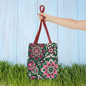 Colorful Indian Pattern Aop Tote Bag Bold Style Dipaliz - Bags
