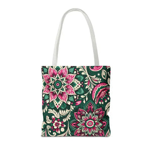 Colorful Indian Pattern Aop Tote Bag Bold Style Dipaliz - Bags