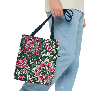 Colorful Indian Pattern Aop Tote Bag Bold Style Dipaliz - Bags