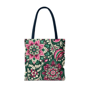 Colorful Indian Pattern Aop Tote Bag Bold Style Dipaliz - Bags