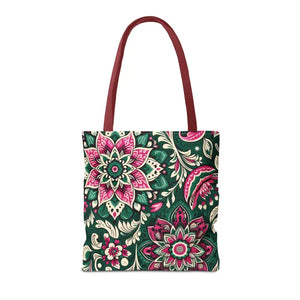 Colorful Indian Pattern Aop Tote Bag Bold Style Dipaliz - Bags