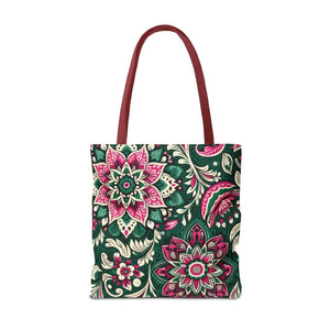 Colorful Indian Pattern Aop Tote Bag Bold Style Dipaliz - Bags