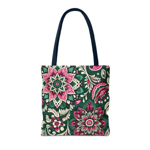 Colorful Indian Pattern Aop Tote Bag Bold Style Dipaliz - Bags