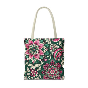 Colorful Indian Pattern Aop Tote Bag Bold Style Dipaliz - Bags