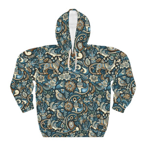 Vibrant Pullover Hoodie - Colorful Indian Pattern - Dipaliz - Hoodies