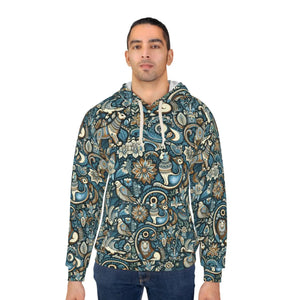 Vibrant Pullover Hoodie - Colorful Indian Pattern - Dipaliz - Hoodies