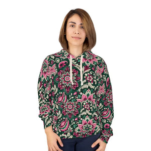 Colorful Indian Pattern Aop Unisex Pullover Hoodie - Dipaliz - Xs - Hoodies