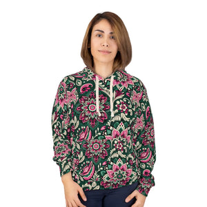 Vibrant Pullover Hoodie - Colorful Indian Pattern - Dipaliz - Hoodies