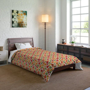 Colorful Leaves Pattern – Lightweight Bedding - Dipaliz - Quilts & Comforters