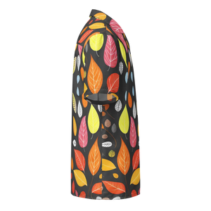 Vibrant Unisex Button Shirt - Colorful Leaves Summer - Dipaliz - Shirts