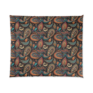 Colorful Paisley Pattern Comforter – Soft Bedding - Dipaliz - Quilts & Comforters