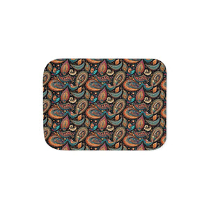 Snuggly Sherpa Blanket – Colorful Paisley Pattern - Dipaliz - Blankets