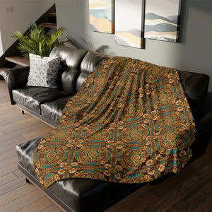 Colorful Patola Pattern Soft Polyester Blanket - Dipaliz - 60’’ × 80’’ - Blankets