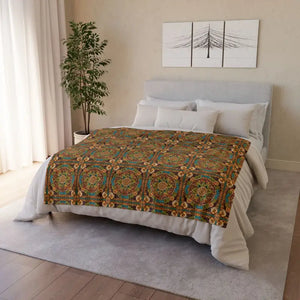 Colorful Patola Pattern Soft Polyester Blanket - Dipaliz - Blankets