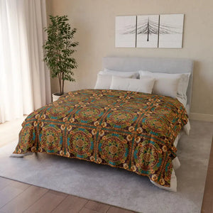 Colorful Patola Pattern Soft Polyester Blanket - Dipaliz - Blankets