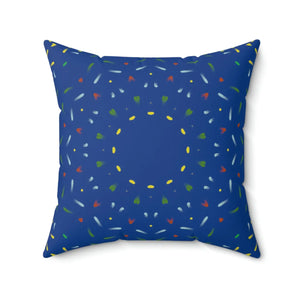 Vibrant Polyester Square Pillow - Spun - Dipaliz - Throw Pillows