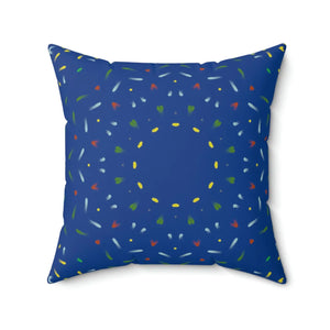 Vibrant Polyester Square Pillow - Spun - Dipaliz - Throw Pillows