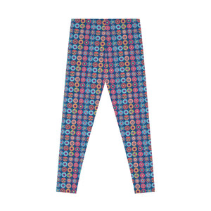 Vibrant Colorful Pattern Spandex Leggings - Activewear - Dipaliz