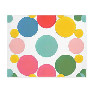 Home Decor - Colorful Polka Dots Placemats - Fun Party Dining - Dipaliz 18’’ × 14’’