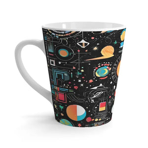 12oz Latte Mug - Celestial Solar System Design - Dipaliz - Mugs