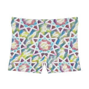 Colorful Star Pattern Shorts - Moisture Wicking - Dipaliz